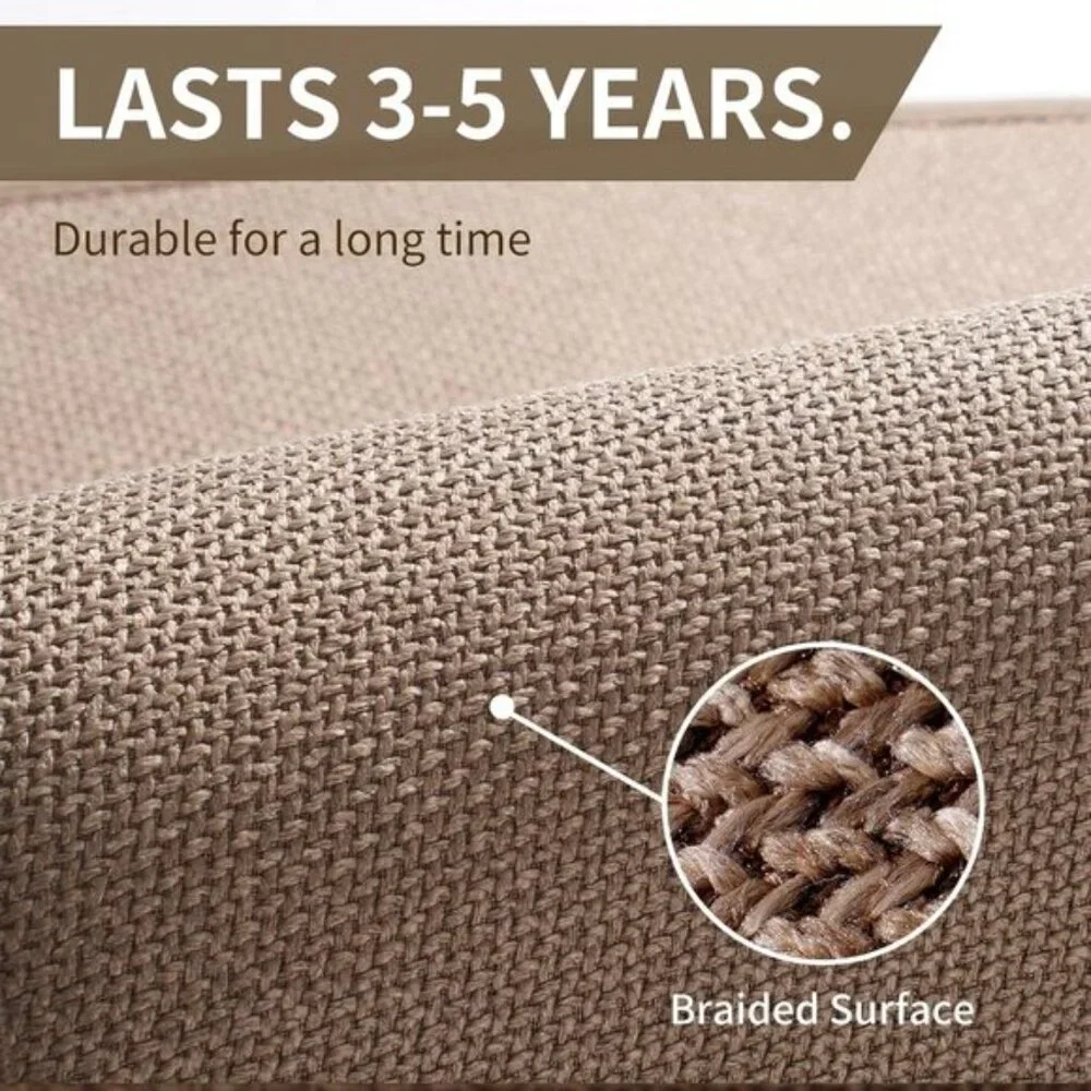 New 17 x 30In Non-Slip Kitchen Rug, Washable Absorbent Brown Floor Mat for Home